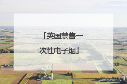 英国禁售一次性电子烟