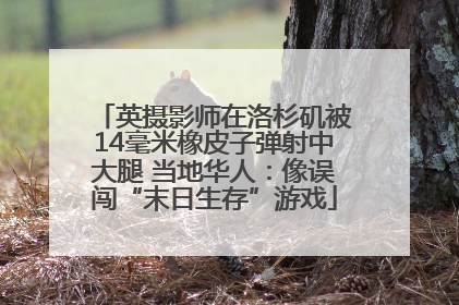 英摄影师在洛杉矶被14毫米橡皮子弹射中大腿 当地华人：像误闯“末日生存”游戏