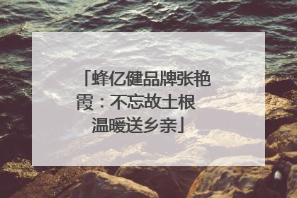 蜂亿健品牌张艳霞：不忘故土根 温暖送乡亲