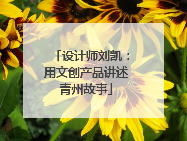 设计师刘凯：用文创产品讲述青州故事