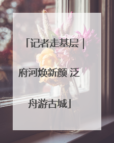 记者走基层｜府河焕新颜 泛舟游古城
