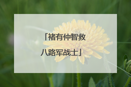 褚有仲智救八路军战士