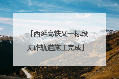 西延高铁又一标段无砟轨道施工完成