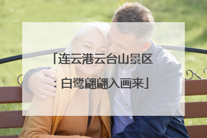 连云港云台山景区：白鹭翩翩入画来