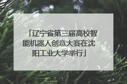 辽宁省第三届高校智能机器人创意大赛在沈阳工业大学举行