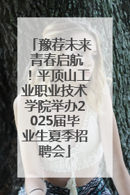 豫荐未来 青春启航！平顶山工业职业技术学院举办2025届毕业生夏季招聘会