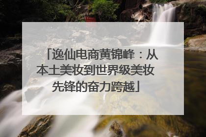 逸仙电商黄锦峰：从本土美妆到世界级美妆先锋的奋力跨越