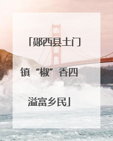 郧西县土门镇“椒”香四溢富乡民