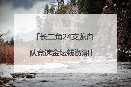 长三角24支龙舟队竞速金坛钱资湖