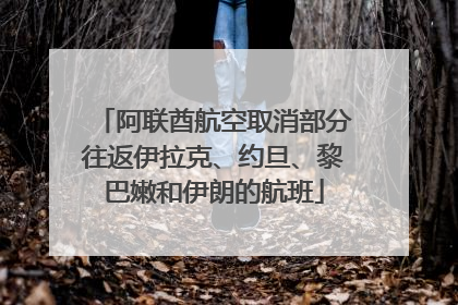 阿联酋航空取消部分往返伊拉克、约旦、黎巴嫩和伊朗的航班