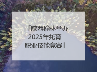 陕西榆林举办2025年托育职业技能竞赛