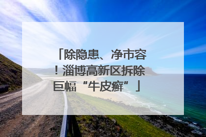 除隐患、净市容！淄博高新区拆除巨幅“牛皮癣”