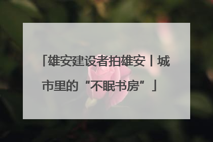 雄安建设者拍雄安丨城市里的“不眠书房”