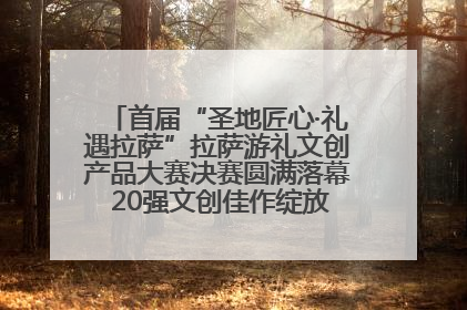 首届“圣地匠心·礼遇拉萨”拉萨游礼文创产品大赛决赛圆满落幕 20强文创佳作绽放雪域文化魅力