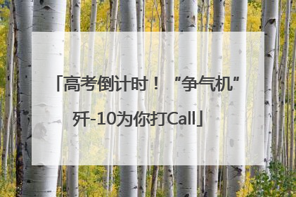 高考倒计时！“争气机”歼-10为你打Call