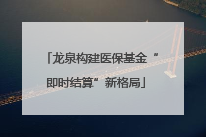 龙泉构建医保基金“即时结算”新格局