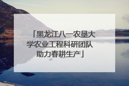 黑龙江八一农垦大学农业工程科研团队助力春耕生产