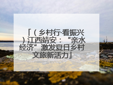 （乡村行·看振兴）江西靖安：“亲水经济”激发夏日乡村文旅新活力