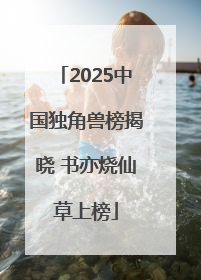 2025中国独角兽榜揭晓 书亦烧仙草上榜