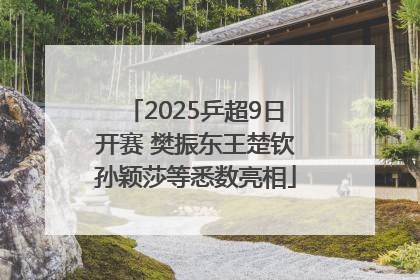 2025乒超9日开赛 樊振东王楚钦孙颖莎等悉数亮相