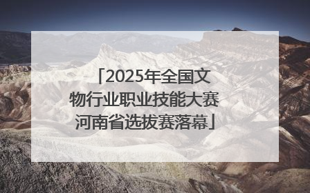 2025年全国文物行业职业技能大赛河南省选拔赛落幕