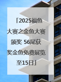 2025福鱼大赛之金鱼大赛颁奖 56尾获奖金鱼免费展览至15日