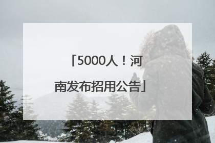 5000人！河南发布招用公告