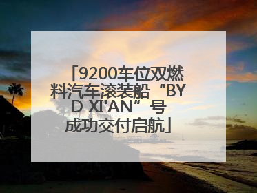 9200车位双燃料汽车滚装船“BYD XI'AN”号成功交付启航